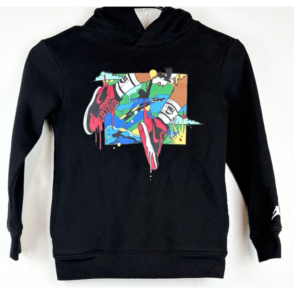 Jordan Jumpman Kids Graphic Hoodie Sweatshirt Boy's S Small (6-7)
